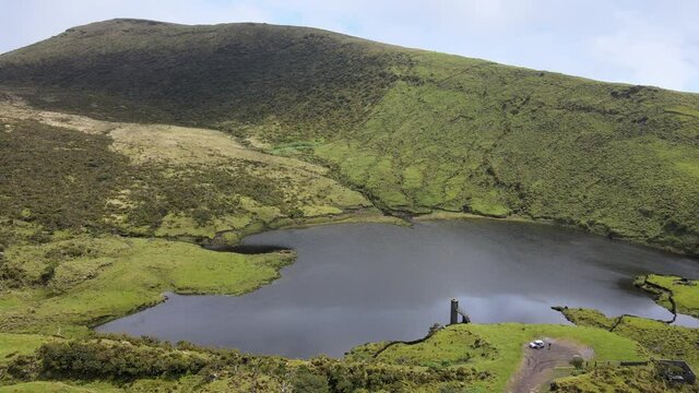 Aerial views of Pico Island n the Azores