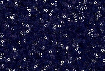 Light Purple vector background with bubbles.