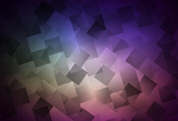 Dark Pink, Green vector backdrop with rhombus.