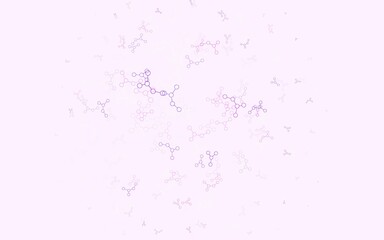 Light Purple vector backdrop with artificial intelligence data.