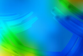 Light Blue, Green vector blurred and colored pattern.