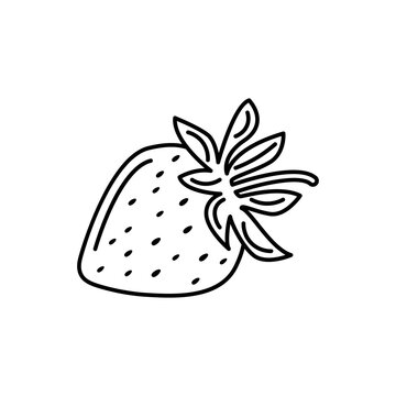 Badge  strawberries. Vector image, eps