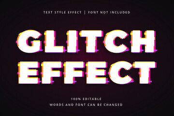 Editable Glitch Text Effect for Headline