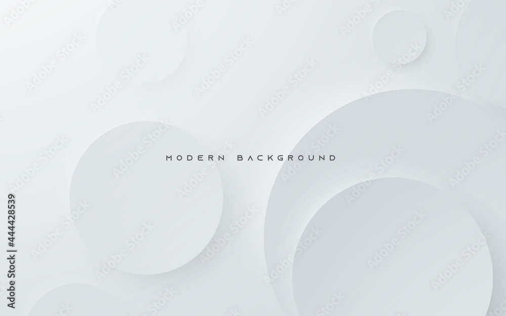 Canvas Prints modern abstract light silver background elegant circle shape design