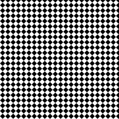 Background with black and white rhombus pattern, chess type