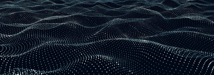 Cyberspace. Private information, data flow, digital generation, electronic field, processed data waves, big data analytics 3D illustration