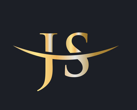 Letter JS Logo Design for business and company identity. JS letter logo design vector
