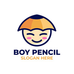 Boy Pencil Logo