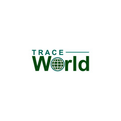 trace world logo design concept globe earth company