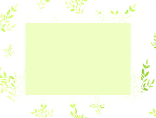 spring background with green leaves