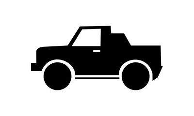 jeep car pickup vector