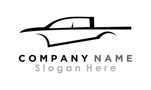 pickup truck logo design