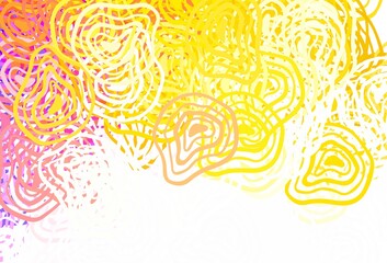 Light Blue, Red vector pattern with random forms.