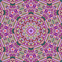 Seamless kaleidoscope or endless pattern for ceramic tile, wallpaper, linoleum, textile, web page background used.