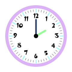 Clock vector 2:00am or 2:00pm
