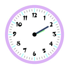 Clock vector 2:10am or 2:10pm