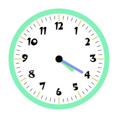 Clock vector 4:20am or 4:20pm