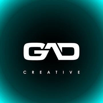 GAD Letter Initial Logo Design Template Vector Illustration