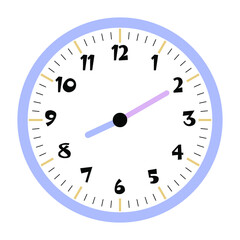 Clock vector 8:10am or 8:10pm