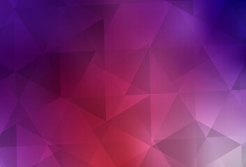 Light Pink, Red vector abstract polygonal pattern.