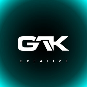 GAK Letter Initial Logo Design Template Vector Illustration