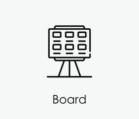 Storyboard vector icon. Editable stroke. Symbol in Line Art Style for Design, Presentation, Website or Apps Elements, Logo. Pixel vector graphics - Vector