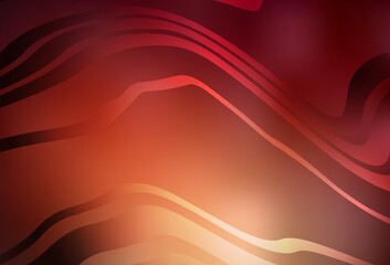 Dark Red vector pattern with wry lines.