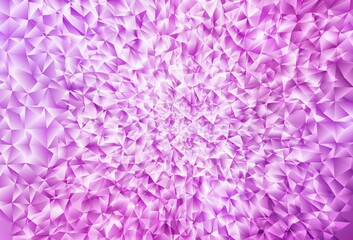 Light Pink vector triangle mosaic background.
