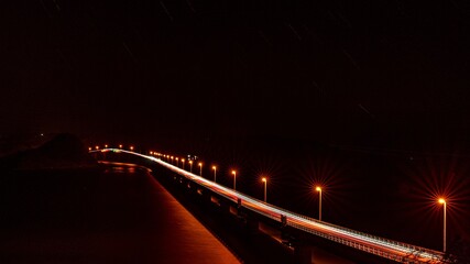 角島　角島大橋　夜景