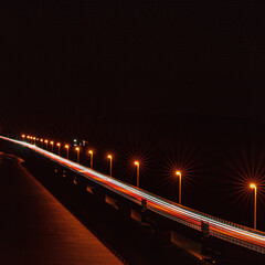角島　角島大橋　夜景