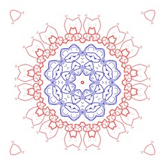 Graphical pattern illustration design made with the help of graphics.