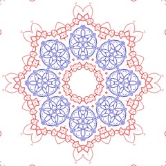 Graphical pattern illustration design made with the help of graphics.