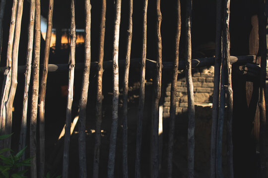 Wood wall. 