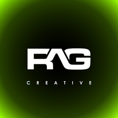 RAG Letter Initial Logo Design Template Vector Illustration