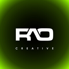 RAO Letter Initial Logo Design Template Vector Illustration