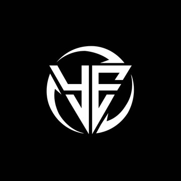 YE logo monogram design template