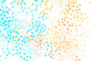 Light Blue, Yellow vector backdrop with artificial intelligence data.