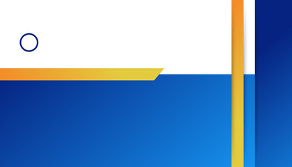 Obraz premium Blue background with orange and yellow color composition in abstract. Abstract backgrounds with a combination of lines and circle dots can be used for your ad banners, sale banner template, and ppt