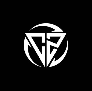 CZ logo monogram design template