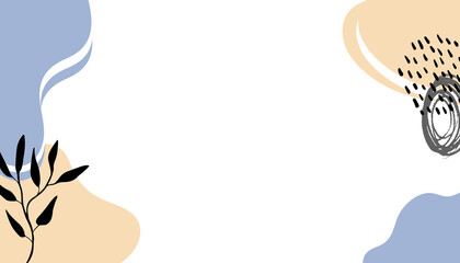 Modern artistic cards design template. Set of abstract background designs - summer sale, social media promotional content. Colorful trendy shapes with boho Scandinavian style