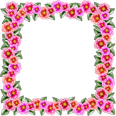 frames with flowers