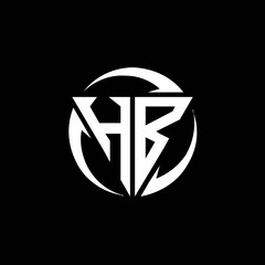 HB logo monogram design template