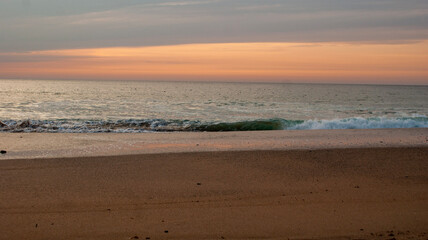 sunset on the beach