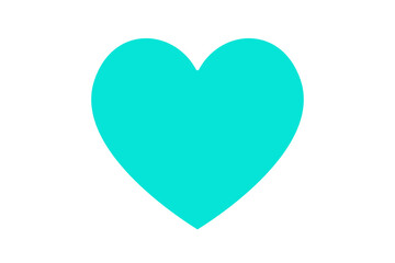 Violet heart icon flat design