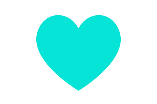 Violet heart icon flat design