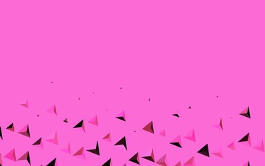 Dark Pink vector texture with triangular style.