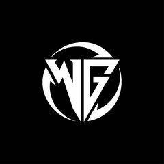 WG logo monogram design template