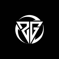 ZG logo monogram design template