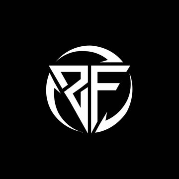 ZF logo monogram design template