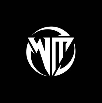 WM logo monogram design template